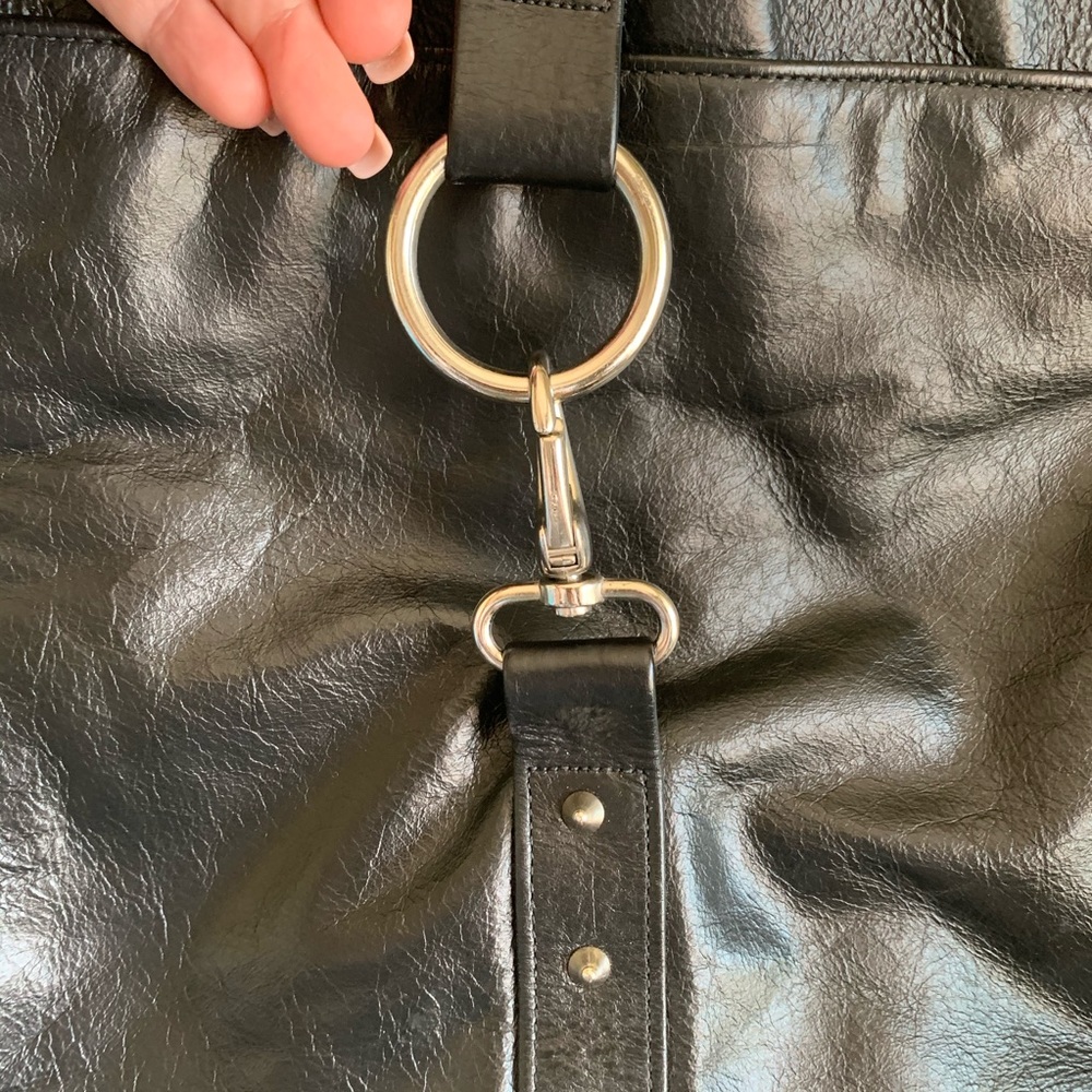 BOTKIER Black Leather Shoulder Bag - Picture 5 of 8